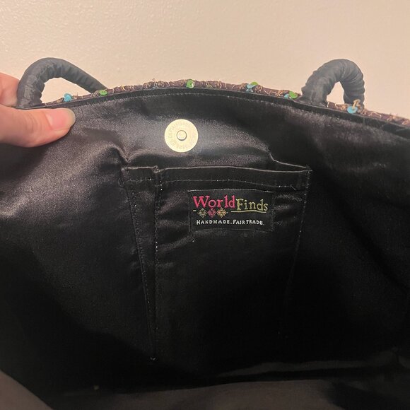 World Finds Handmade Woven Bag | Boho | Artisan - Picture 5 of 5